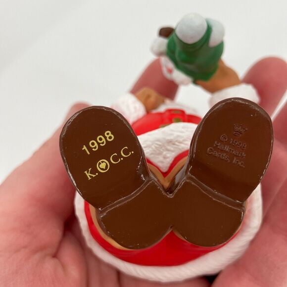 VTG '98 Membership Hallmark Keepsake Ornament "New Christmas Friend" Santa & Dog - Picture 6 of 9